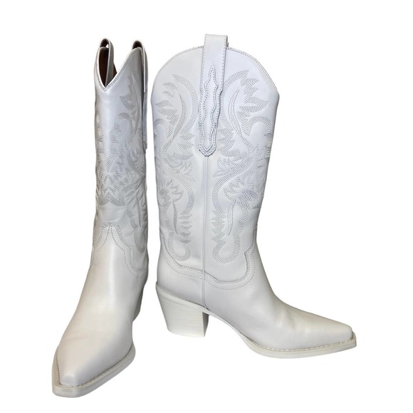 Jeffrey Campbell Dagget White Boot Size 8 - Picture 3 of 10